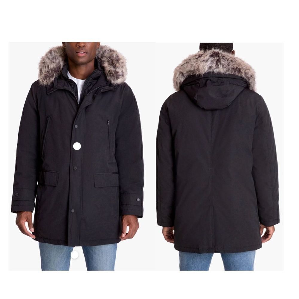 ARTIC PARKA WITH REMOVABLE FAUX FUR TRIMMED HOOD
